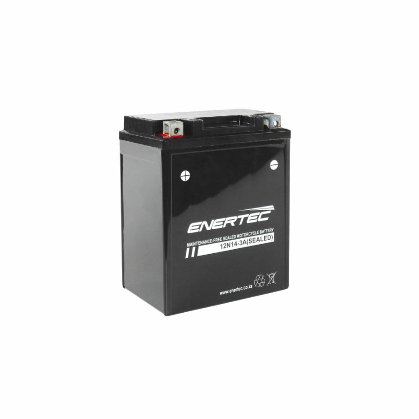 12N14-3A 12V 14Ah Enertec AGM Motorcycle Battery 12v14