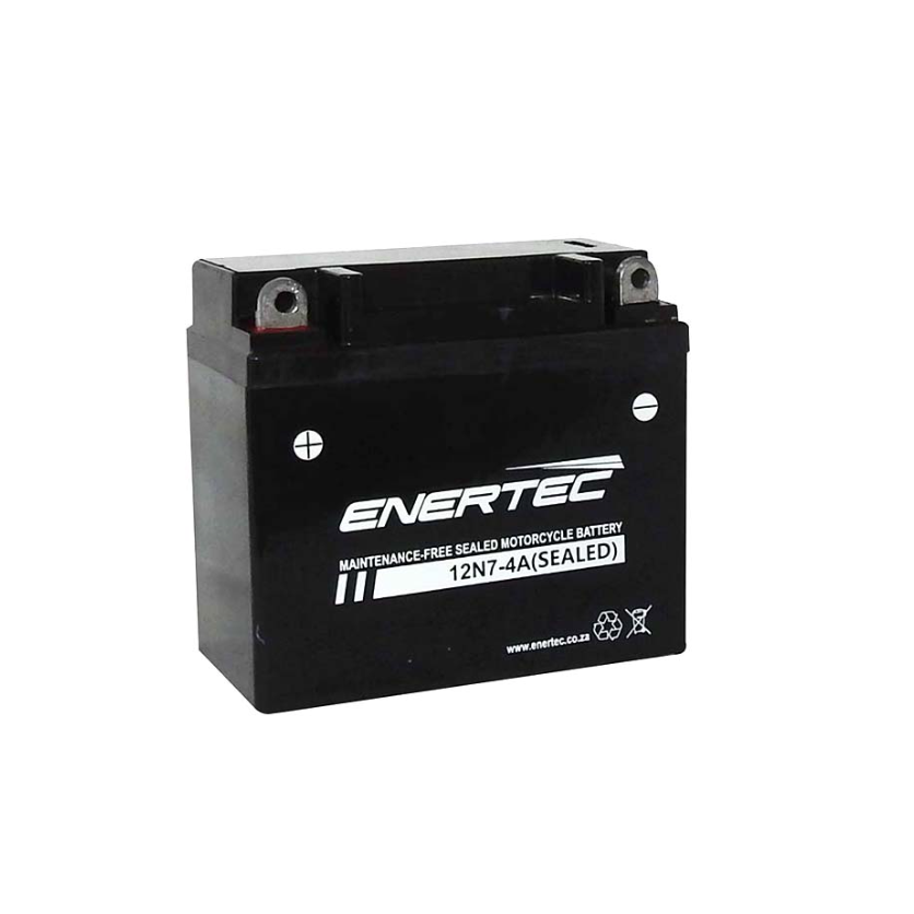 12N7-4A 12V 7Ah Enertec AGM Motorcycle Battery 12v7