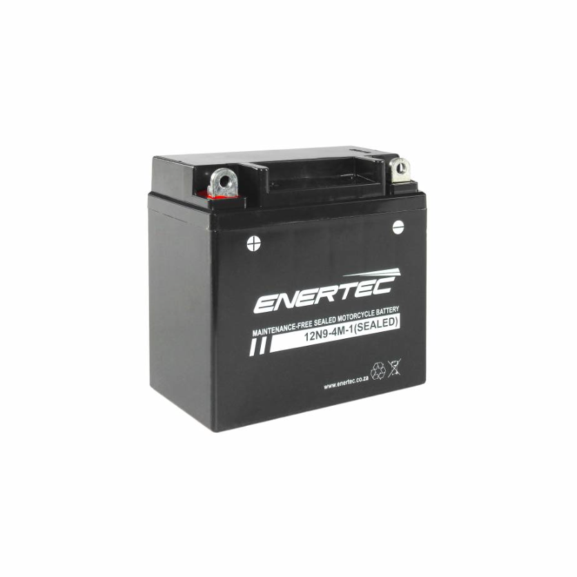 12N9-4M-1 12V 9Ah Enertec AGM Motorcycle Battery 12v9