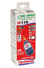 OptiMate USB O-115 Charger - 3300mA dual output, with BIKE plug