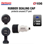 OptiMate USB O-106 Dual USB Charger for 12V Cigarette Sockets (3300mA)