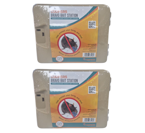 Coopers Bravo Sand Rodent Bait Station - 2 Pack