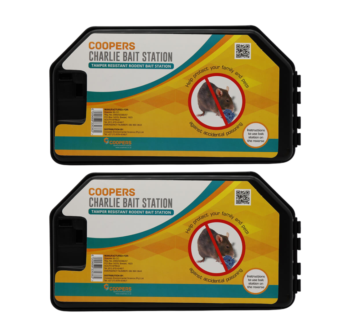 Coopers Charlie Black Bait Station - 2 Pack