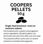 Coopers Rat & Mouse Pellets - 50g - 3 Pack