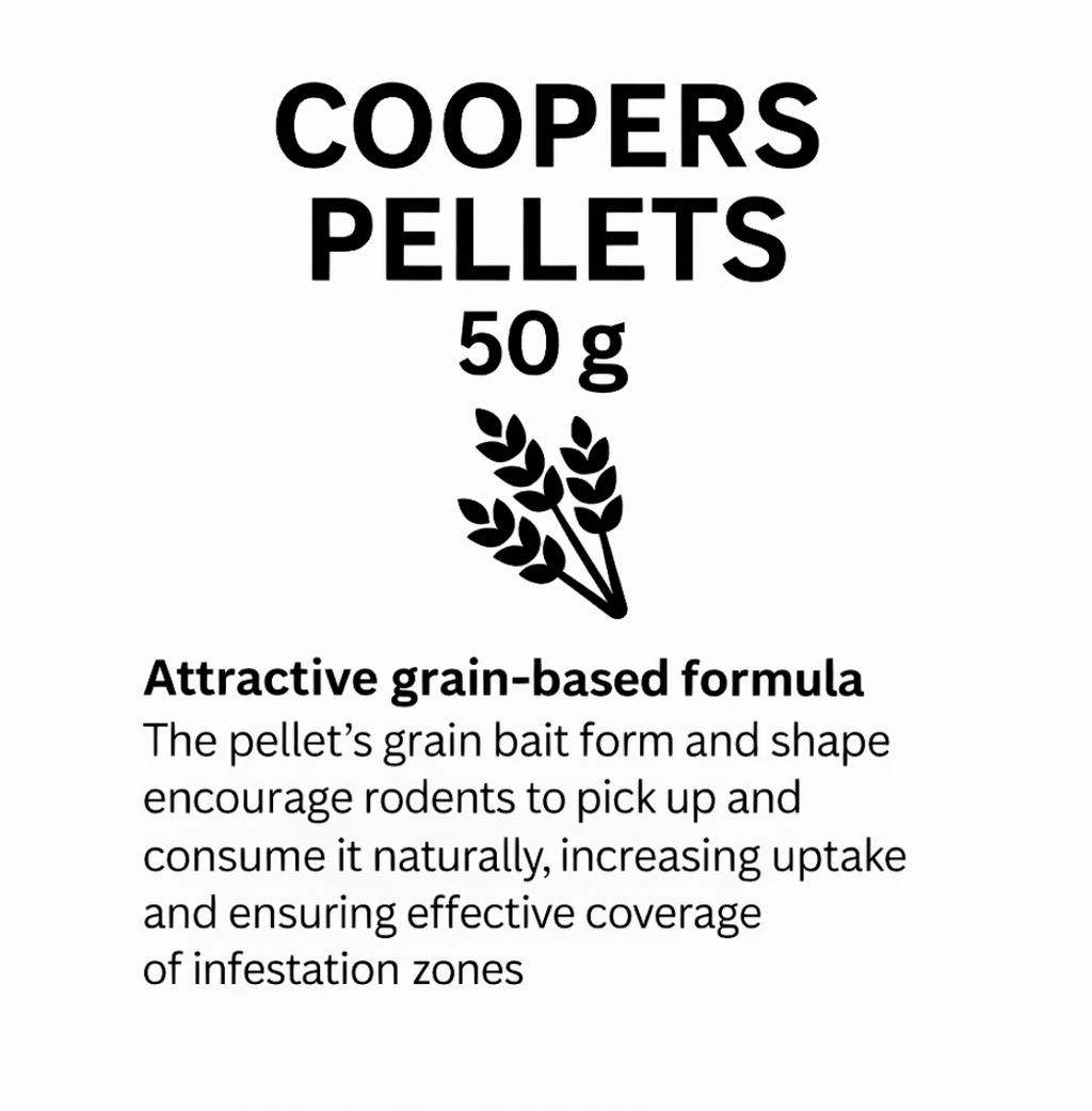 Coopers Rat & Mouse Pellets - 50g - 3 Pack