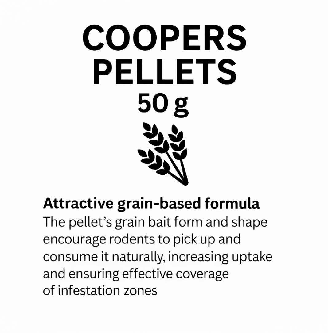 Coopers Rat & Mouse Pellets - 50g - 3 Pack
