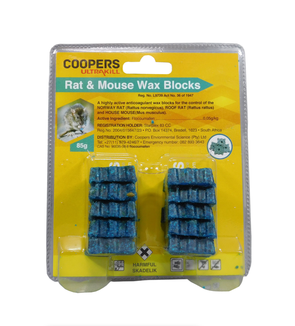 Coopers Rat & Mouse Wax Blocks - 85g