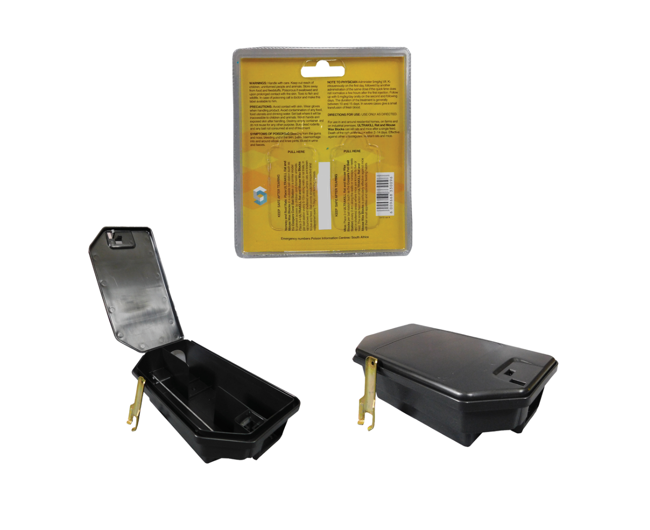 Coopers Charlie Bait Station & 85g Rat & Mouse Wax Blocks - 2 Pack