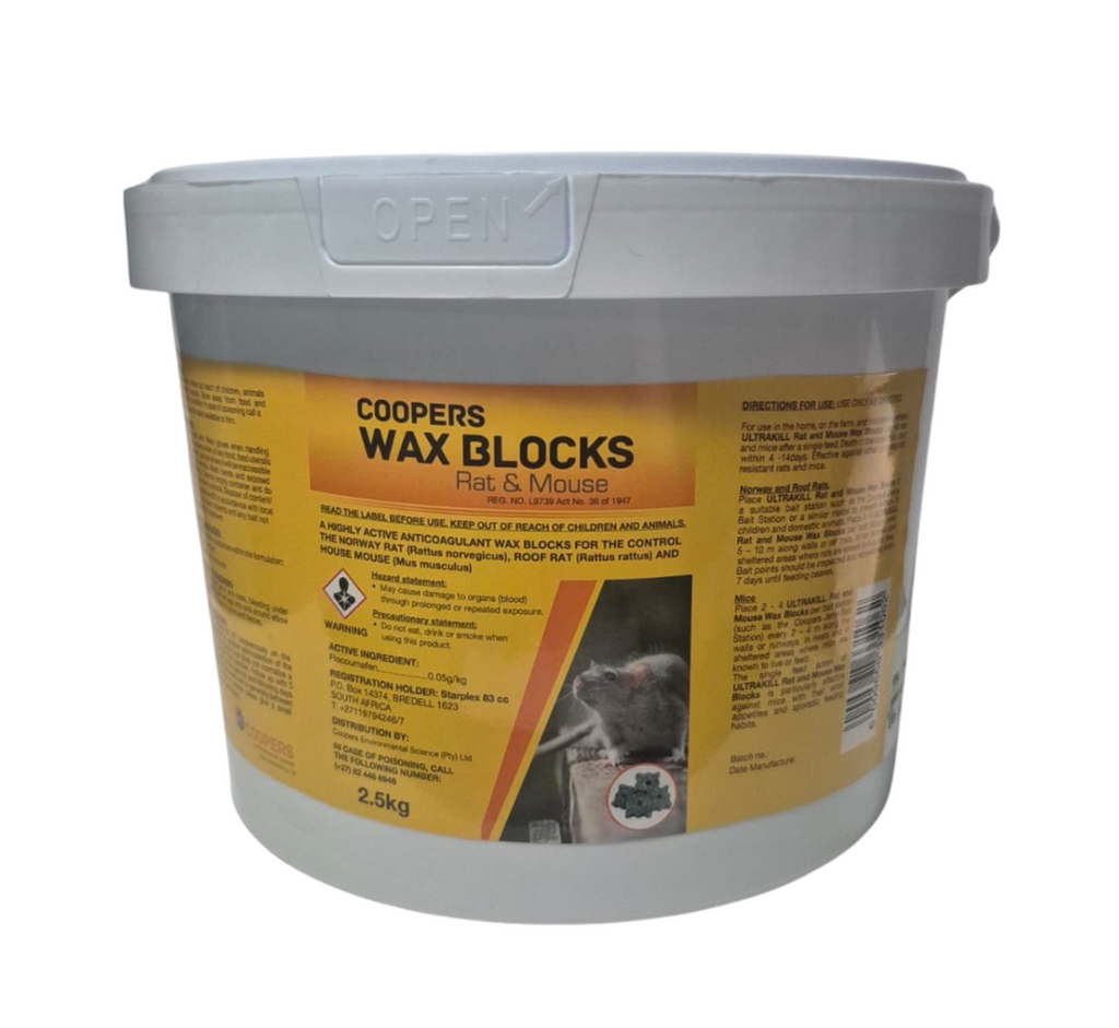 Coopers Ultrakil Rat & Mouse Wax Blocks 2.5kg