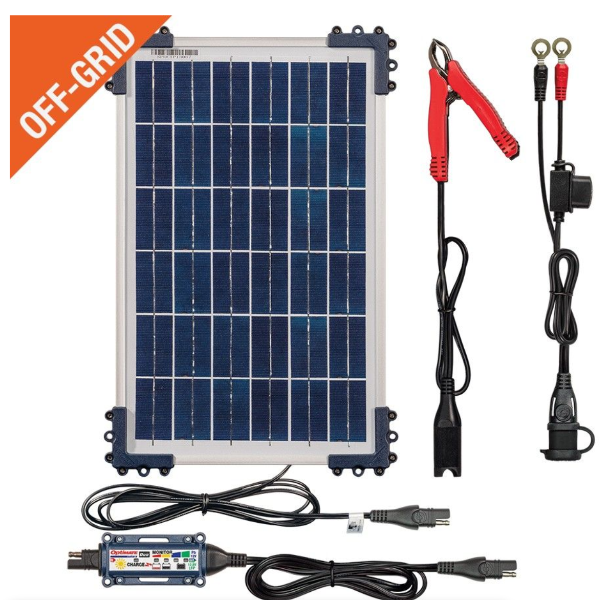 OptiMate TM522-D1 Solar DUO 10W DUO: OFF-GRID series 10W Solar Battery Charger