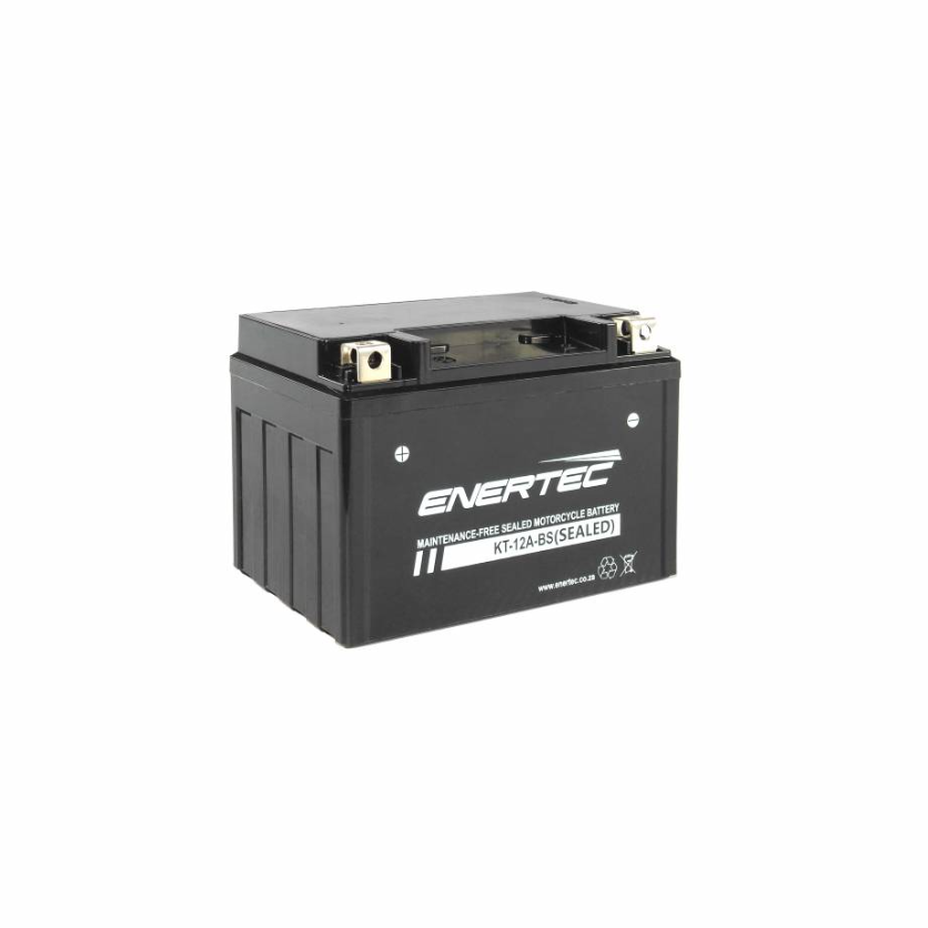 KT12A-BS 12V 11.2Ah Enertec AGM Motorcycle Battery 12v11.2
