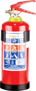 SAFE QUIP 1,5KG FIRE EXTINQUISHER WITH BRACKET
