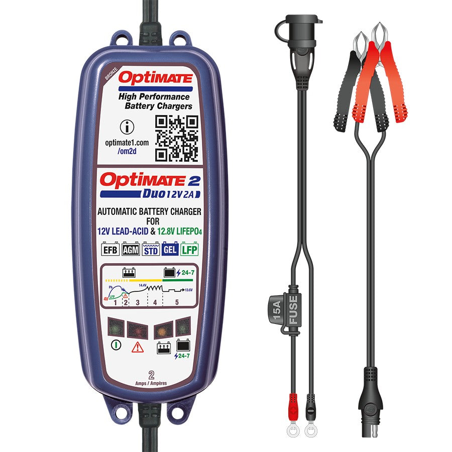 OptiMate 2 TM 550 DUO BRONZE series - battery charger & maintainer