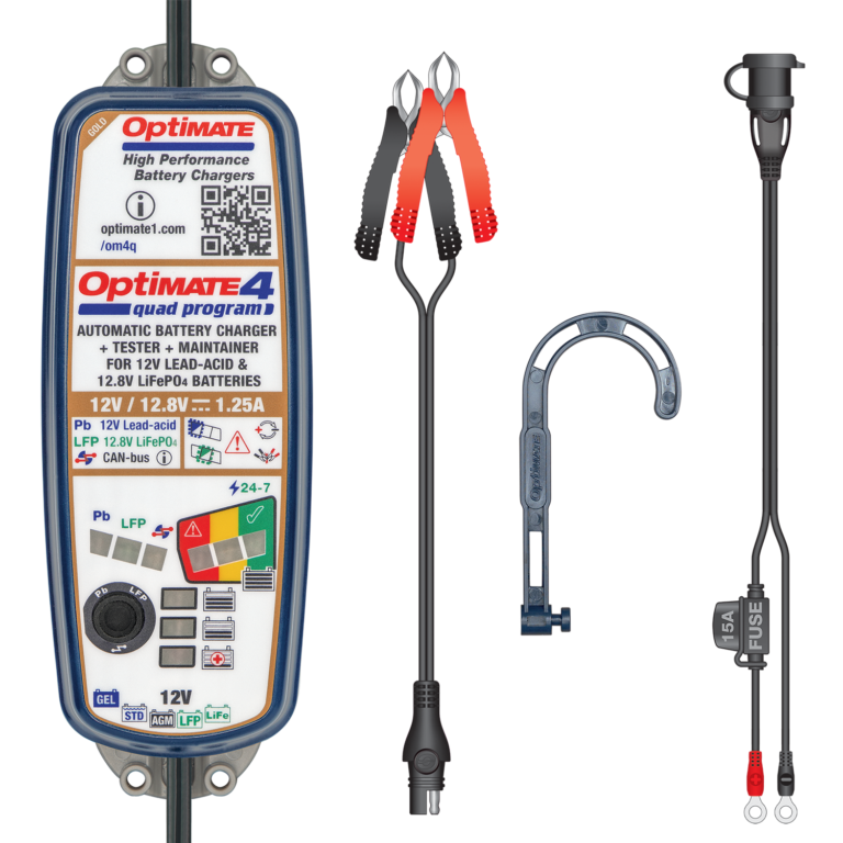 OptiMate 4 Quad Program TM 630 GOLD Series Battery charger, tester & maintainer