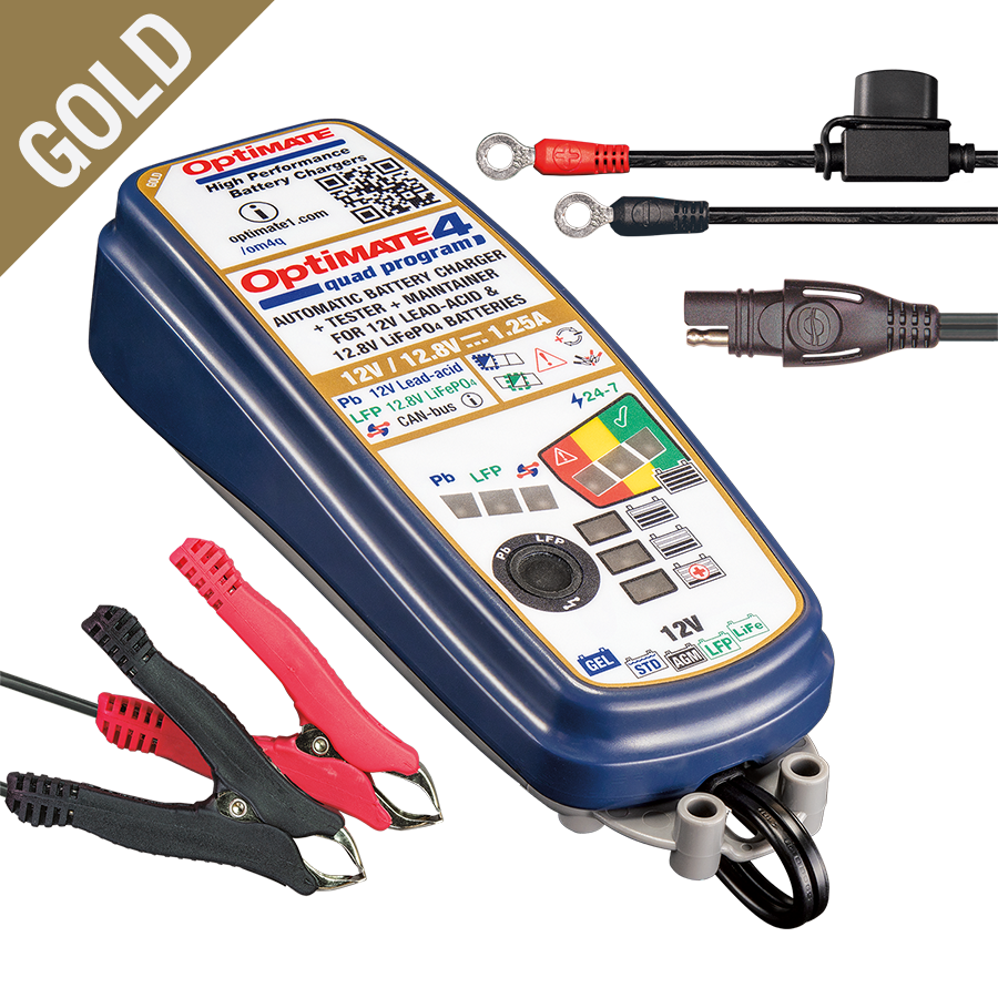 OptiMate 4 Quad Program TM 630 GOLD Series Battery charger, tester & maintainer