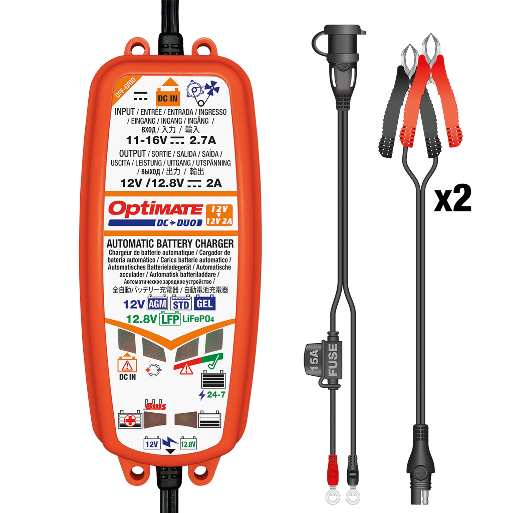 OptiMate TM500 V3 DC-DUO Battery-to-Battery Charger & Maintainer