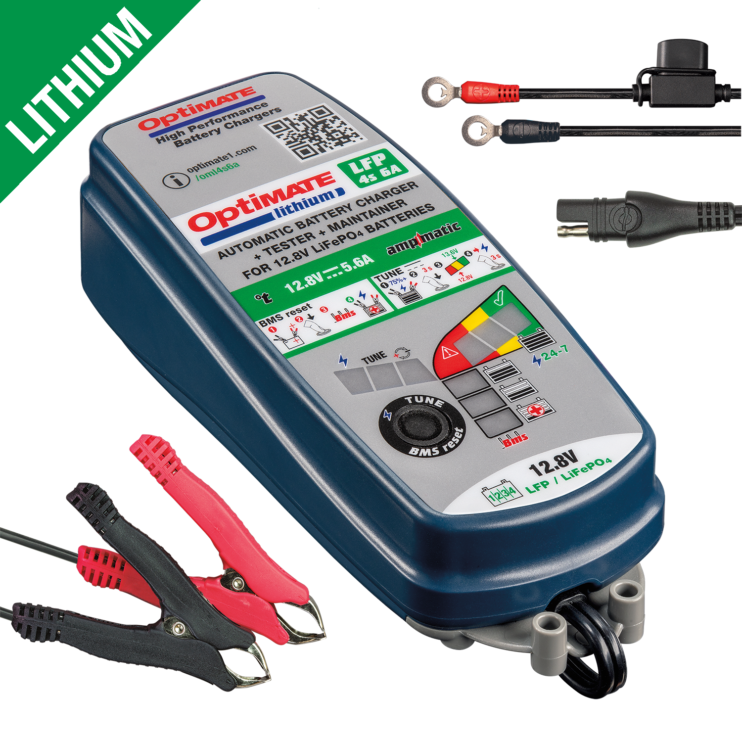 OptiMate TM 390 Lithium 4s 6A LITHIUM series Battery Charger