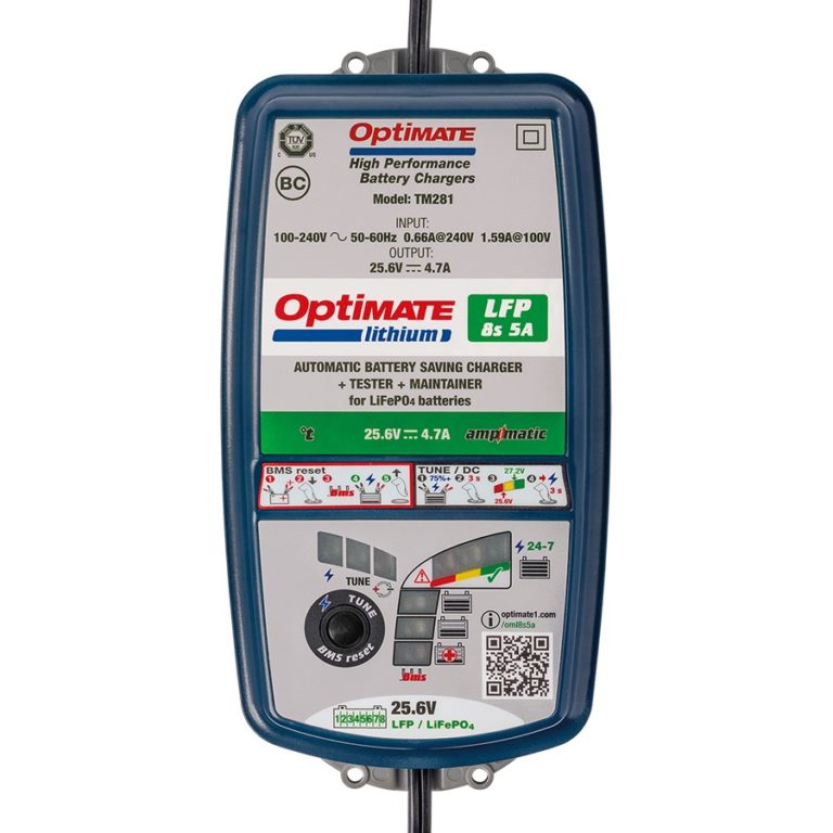 OptiMate TM280 Lithium 8s 5A Sealed battery saving charger & maintainer