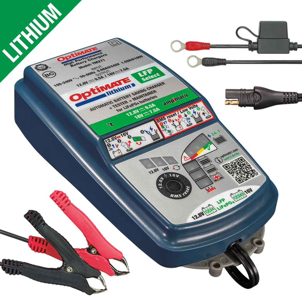 OptiMate TM 270 Lithium LFP SELECT v2 LITHIUM series - Lithium Battery charger