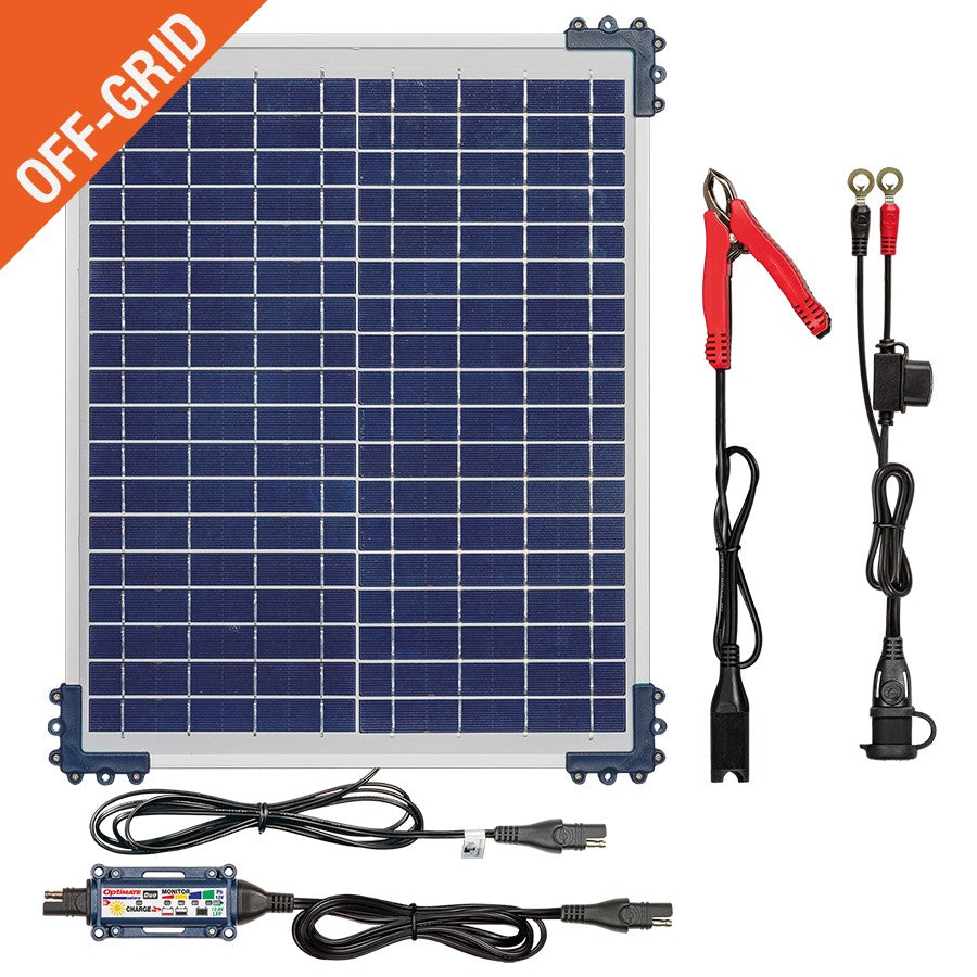 OptiMate TM522-D2 Solar DUO 20W: OFF-GRID Series Battery Charger & Maintainer