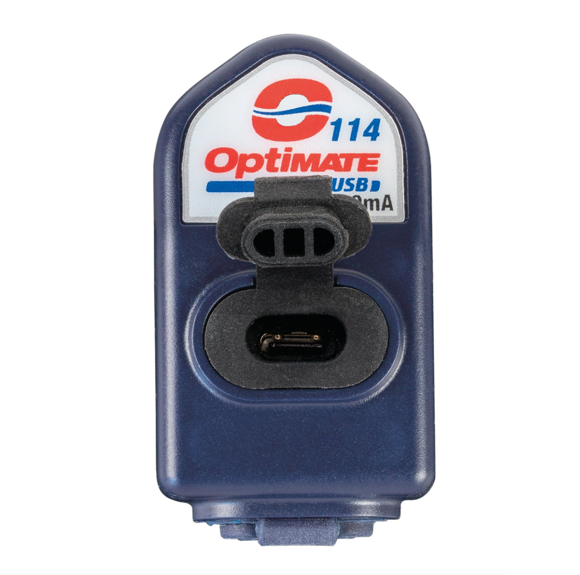 OptiMate USB O-114 Dual 90 USB Charger for DIN/BIKE Socket (3300mA, USB-A + USB-C)