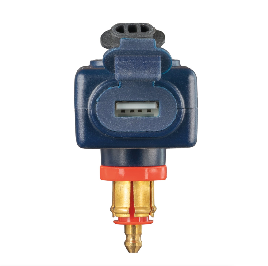 OptiMate USB O-114 Dual 90 USB Charger for DIN/BIKE Socket (3300mA, USB-A + USB-C)