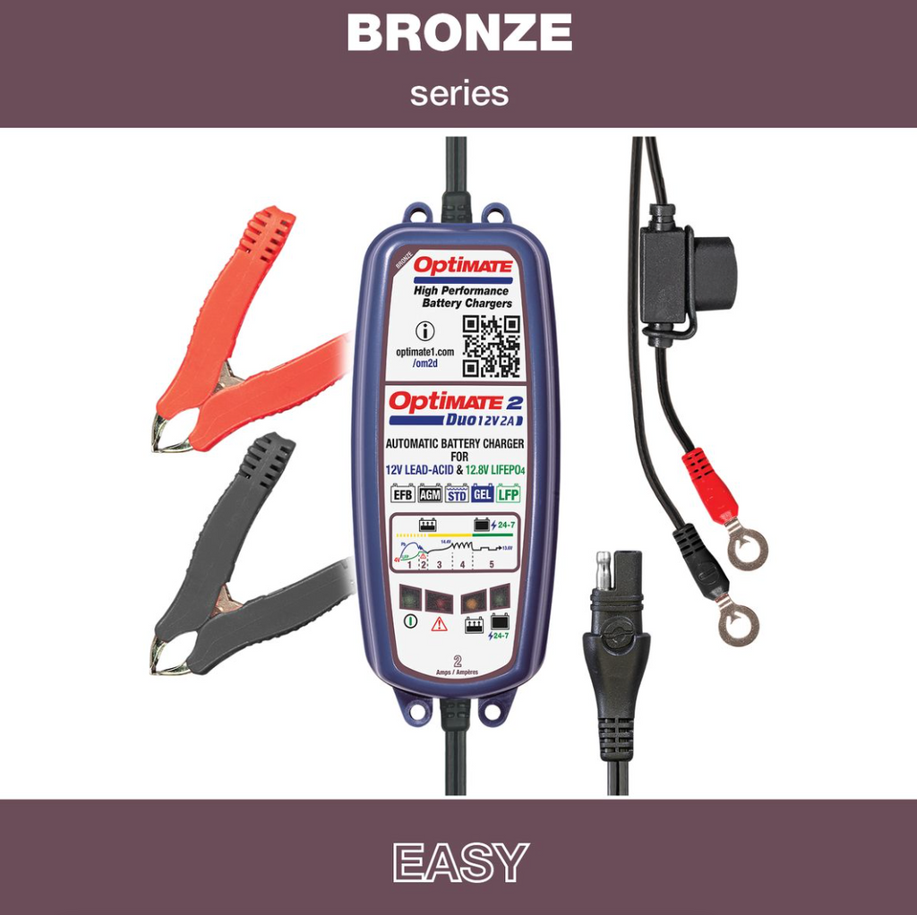 OptiMate 2 TM 550 DUO BRONZE series - battery charger & maintainer