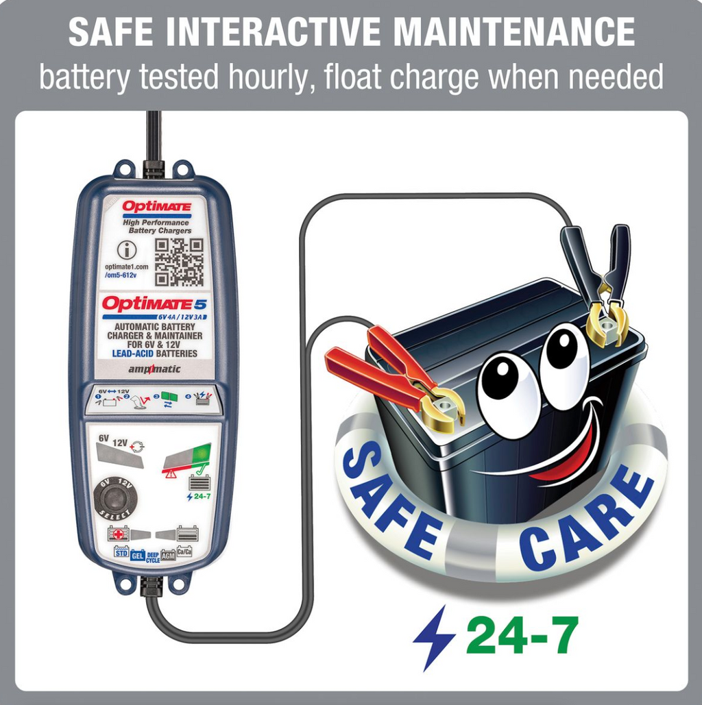 OptiMate 5 6-12V Select TM 320 Battery saver, charger, tester & maintainer