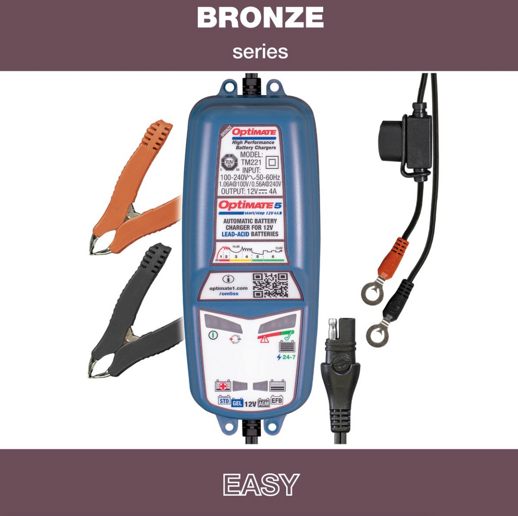 OptiMate 5 Start-Stop TM 220 BRONZE series battery charger, tester & maintainer