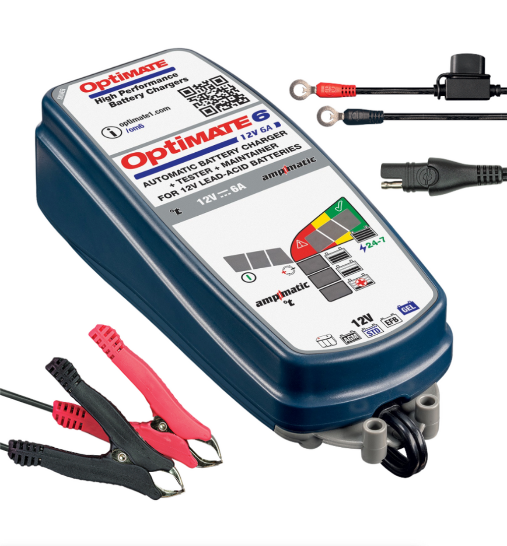 OptiMate 6 Ampmatic TM360 SILVER series 12V 6A lead-acid battery charger
