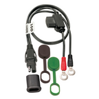 OptiMate CABLE O-01 Weatherproof premium battery lead - 50 cm with M6 ring terminals