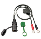 OptiMate CABLE O-01 Weatherproof premium battery lead - 50 cm with M6 ring terminals