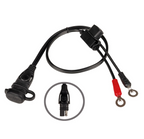 OptiMate CABLE O-01 Weatherproof premium battery lead - 50 cm with M6 ring terminals