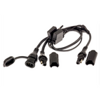 OptiMate CABLE O-05 Y-splitter cable - SAE in to 2 x fused SAE out
