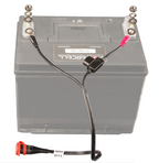 OptiMate CABLE O-11 Weatherproof premium battery lead - 50 cm with dual ring technology