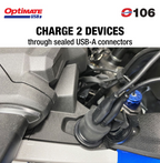 OptiMate USB O-106 Dual USB Charger for 12V Cigarette Sockets (3300mA)