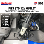OptiMate USB O-106 Dual USB Charger for 12V Cigarette Sockets (3300mA)