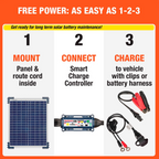 OptiMate TM522-D2 Solar DUO 20W: OFF-GRID Series Battery Charger & Maintainer