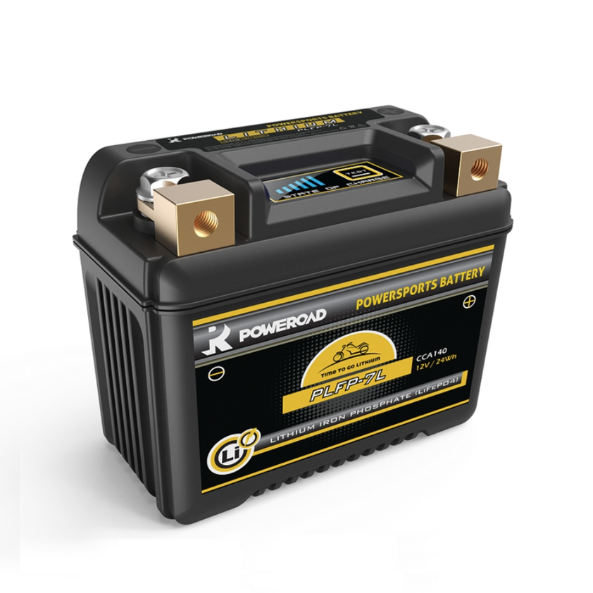 PLFP-7L 12V 2Ah Poweroad Lithium-Ion Motorcycle Battery | LITH 12v2