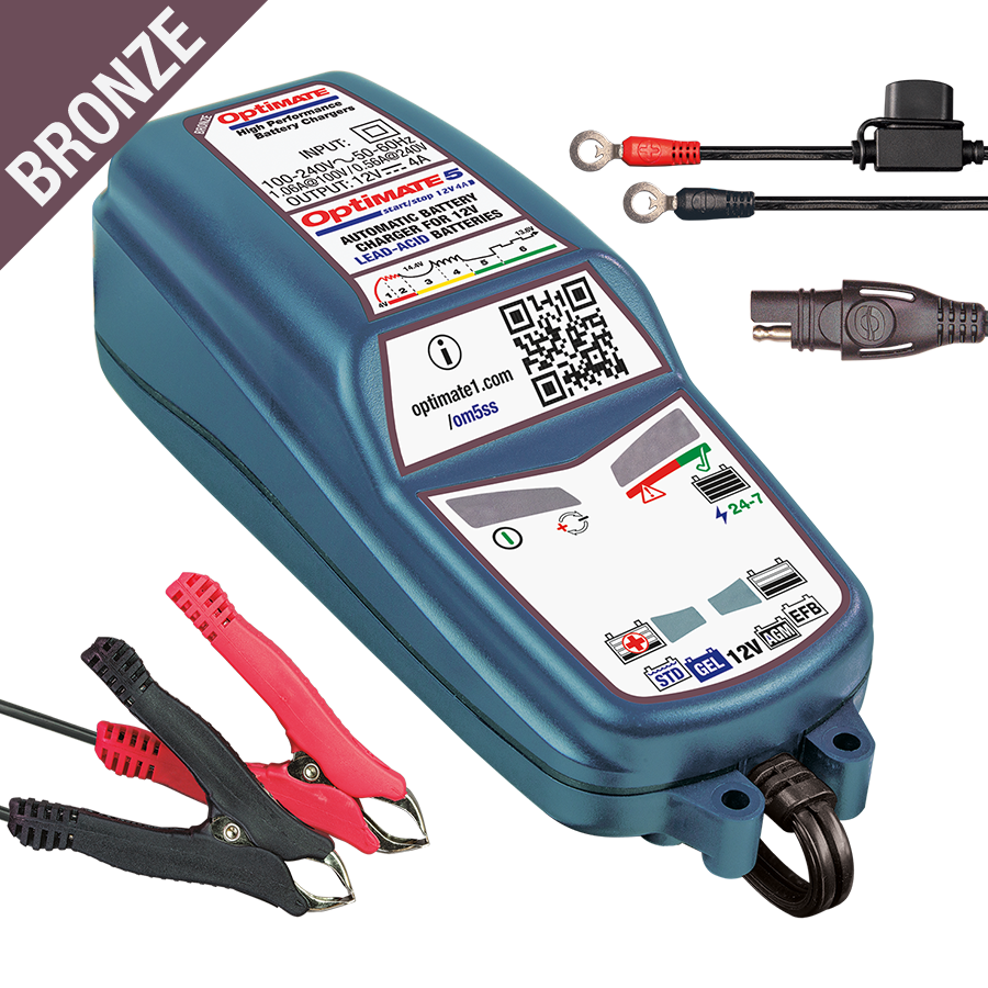OptiMate 5 Start-Stop TM 220 BRONZE series battery charger, tester & maintainer