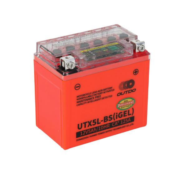 UTX5L-BS(IGEL) Outdo Motorcycle Battery 12V-5Ah