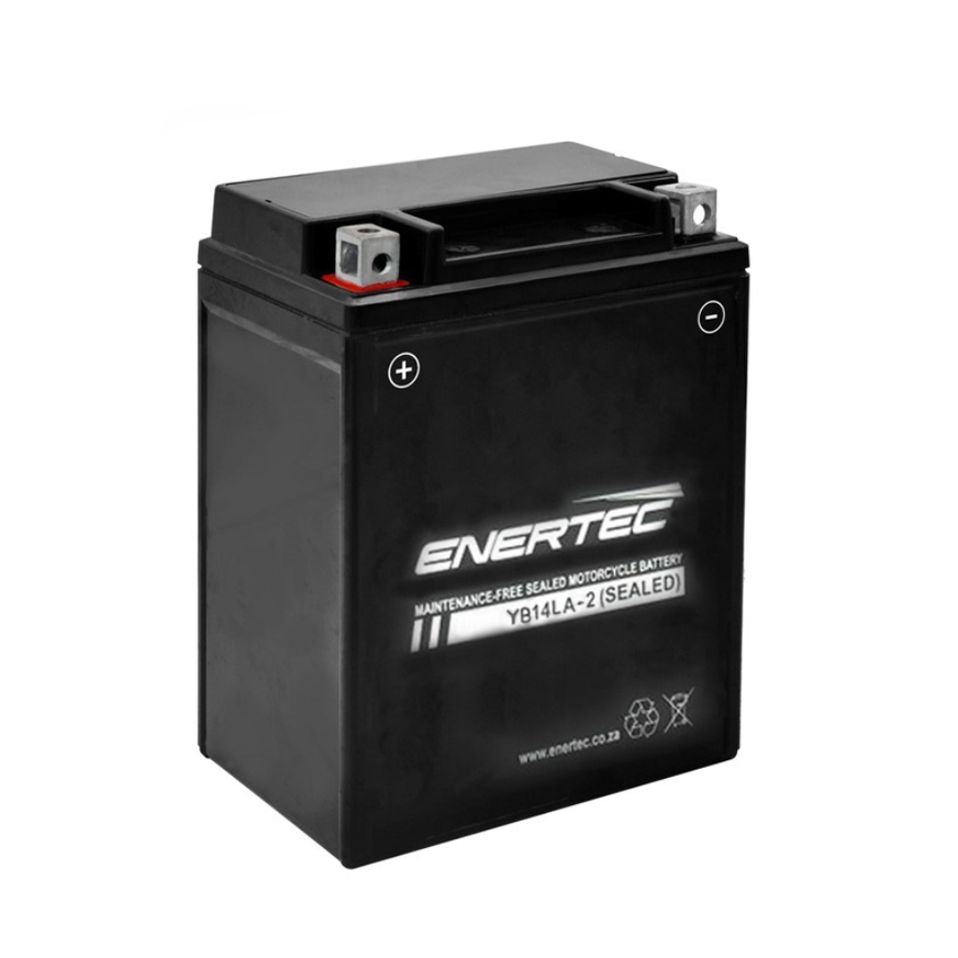 YB14LA-2 12V 14Ah Enertec AGM Motorcycle Battery 12v14