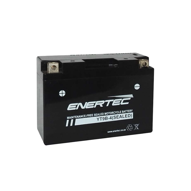 YT9B-4 12V 9Ah Enertec AGM Motorcycle Battery 12v9