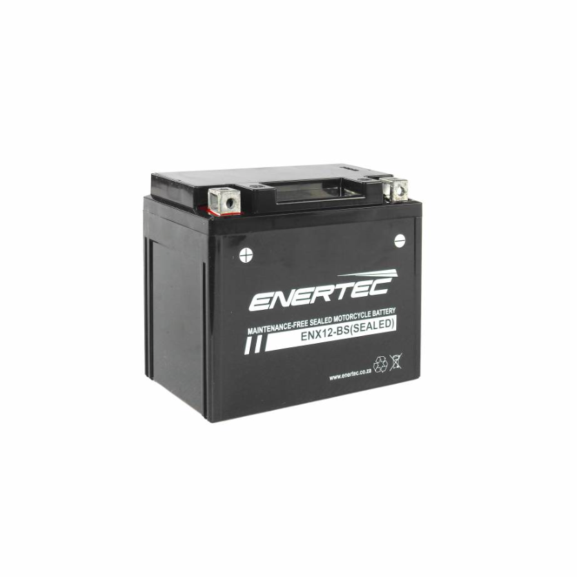 YTX12-BS 12V 12Ah Enertec AGM Motorcycle Battery 12v12
