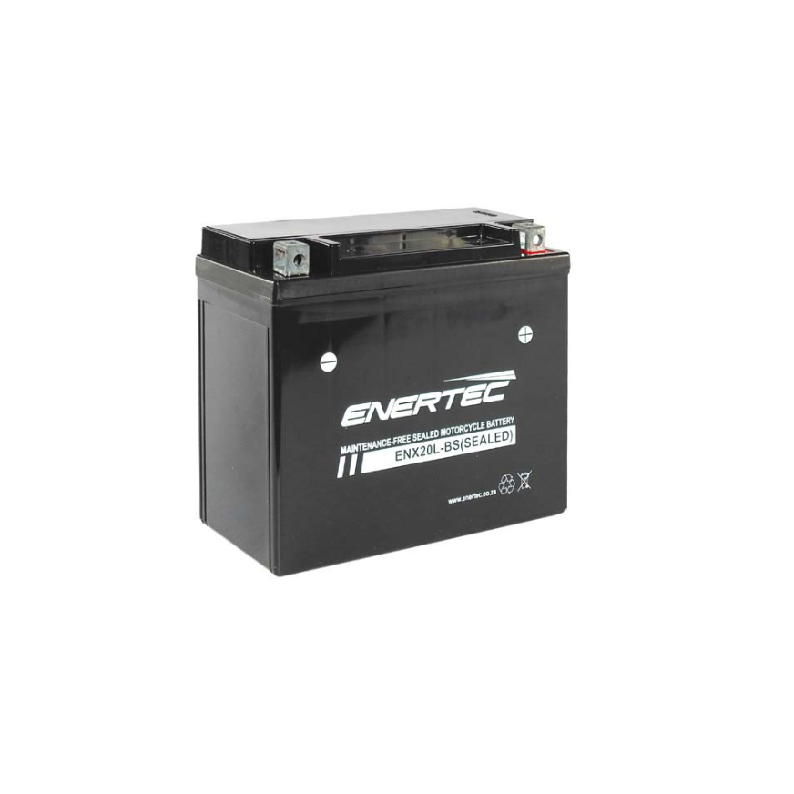 YTX20L-BS 12V 20Ah Enertec AGM Motorcycle and Jet Ski Battery 12v20