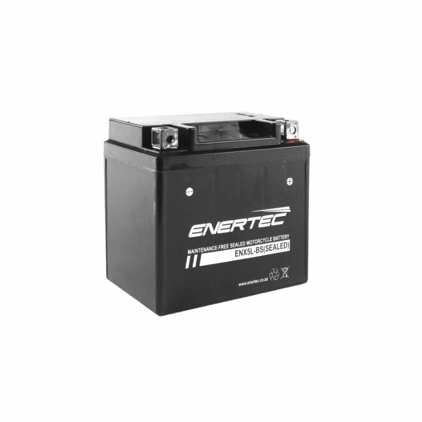 YTX5L-BS 12V 5Ah Enertec AGM Motorcycle Battery 12v5