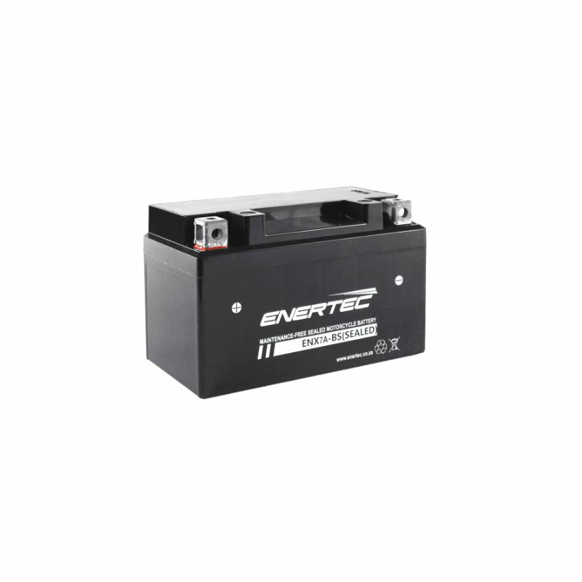 YTX7A-BS 12V 7Ah Enertec AGM Motorcycle Battery 12v7